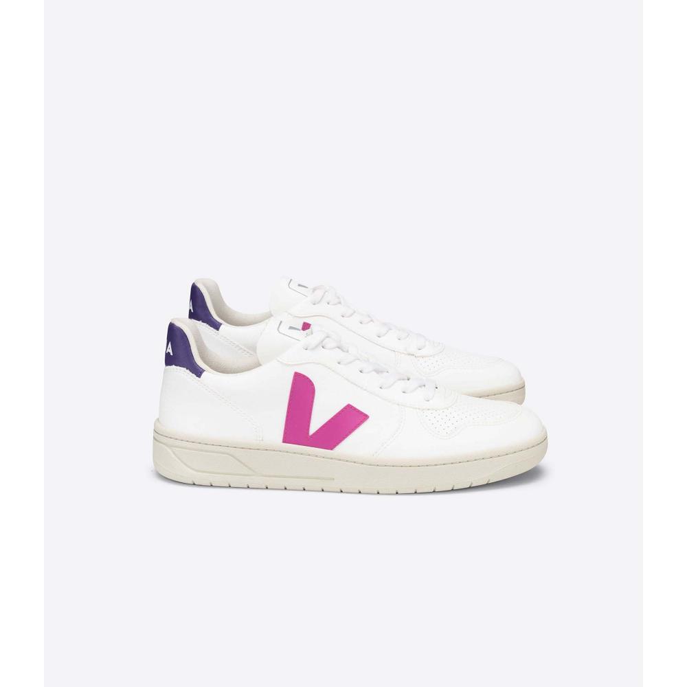 Veja V-10 CWL Cipő Női White/Purple | HU 580TCE